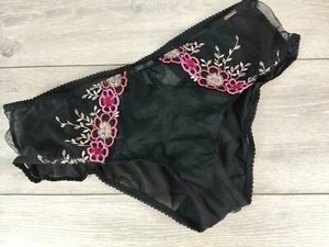 Boux Avenue Black Mix Adriana Short Knicker UK 18 UK 20 Lingerie Embroidered