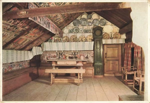 Postcard Sweden Stockholm Skansen Oktorpsgården Hailand Cottage - Picture 1 of 2