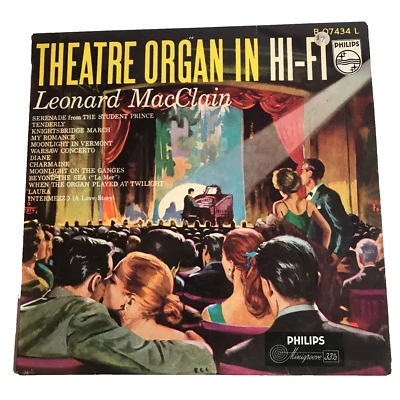 Theatre Organ In Hi-Fi ( Leonard MacClain ) 1956 Lp Vinyl Record - Image 1 of 4
