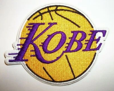 Kobe Bryant Los Angeles Lakers Embroidered PATCH~3 1/2" x x 2 3/4"~Iron or Sew