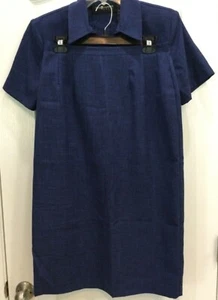 Sag Harbor Womens Skirt Suit Size 8 Blue Button Jacket Stylish 24 - Picture 1 of 10