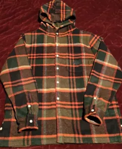 Rare Kith Wool Plaid Button Up "Hip Hop" XL Hoodie Jacket - Bild 1 von 9
