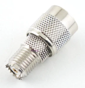 Mini-UHF Female to TNC Male Coax Adapter Connector - USA Ham Radio Seller - Picture 1 of 2