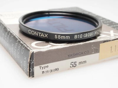 Contax/Yashica 55mm B10 Blue (80B) Filter. - Image 1 of 2