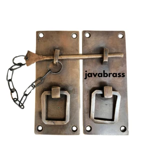 4.5" inches Vintage Solid Brass Retro Long Drawer LATCH Cabinet LATCH Door Box - Picture 1 of 4