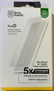 BodyGuardz Pure3 Glass Screen Protector for Apple iPhone 14 / iPhone 13 (6.1") - Picture 1 of 2
