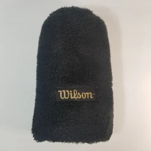 Wilson 1 Driver Golf Head Cover - Black Plush Head Cover - Picture 1 of 4