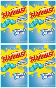 Starburst Blue Raspberry Sugar-Free Drink Mix Singles To Go 24-CT SAME-DAY SHIP - Picture 1 of 5