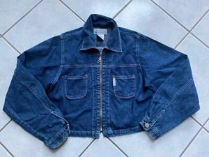 Vintage Older Girls Teen Denim Jean Jacket Large 14 16 18 Oversize Baggy 90s Y2K - Picture 1 of 5