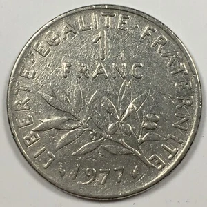 1977 France 1 Franc - Fine to Very Fine (F/VF) KM#925.1 - 6023 - Picture 1 of 3