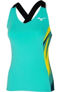 Mizuno Damen T Shirt Printed Tank Turquoise 154036 - Picture 1 of 2