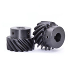 1 Mod 13-30 Teeth Helical Gear Blackened Pinion Transmission Gears 45# Steel