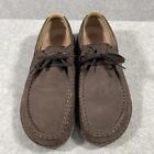 Birkenstock Mens Size 46 US 13 Pasadena Brown Leather Loafers Lace Up