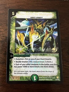 Duel Masters TCG Dyno Mantis The Mightspinner Foil Promo Card L10 Y2 CCG - Picture 1 of 2