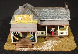 HO 1:87 Scale AHM Ma's Place Roadside Diner Built & Painted Building Structure - Imagen 1 de 9