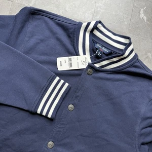 Brooks Brothers Fleece Youth Large Navy Blue Varsity Style Jacket New With Tags - Picture 1 of 8