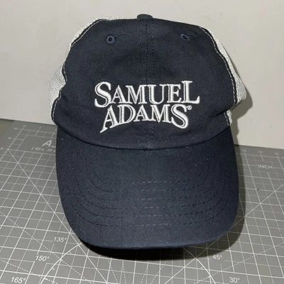 New Samuel Adams Beer Baseball Cap Mesh Navy & Gray Adjustable - Image 1 of 4