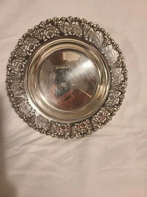 Antigua montaña rusa de vino francesa vintage plateada Guy Degrenne Foto 1 de 4