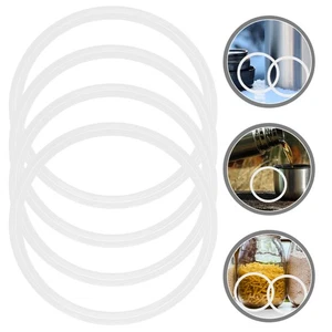 4 Pcs Gasket Insulator Cup Sealing Ring for Water Bottle Lid Rings - Picture 1 of 12