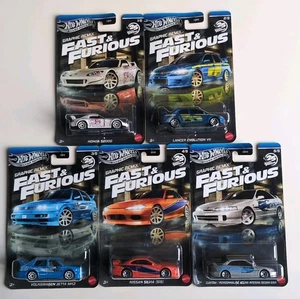 Hot Wheels Fast & Furious Graphic Remix 5 Set Honda, Jetta, Silvia, Integra, Lan - Bild 1 von 6
