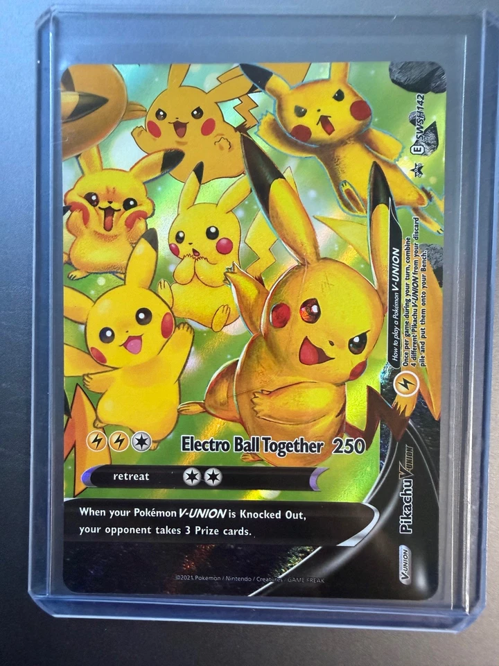 Pikachu V-Union Promo SWSH: Sword & Shield Promo Cards SWSH142 NM - Image 1 of 2