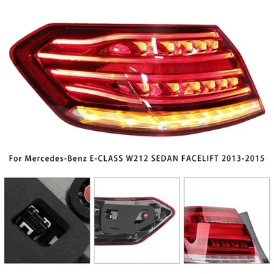 Left LED Outer Rear Tail Light Brake Lamp For Mercedes E-Class W212 2013-2015 - Image 1 of 4