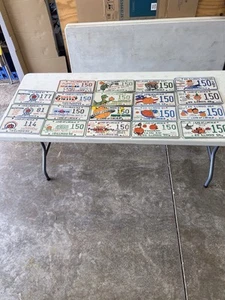 Illinois Special Event Morton Pumpkin Festival 90-07 License Plate Tag Lot Of 36 - Picture 1 of 4
