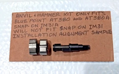 SNAP ON IM31A, BLUE POINT AT380 & AT380A ONLY 3/8" DRIVE ANVIL AND HAMMER KIT - Image 1 of 4