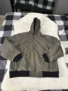 VTG Timberland Jacket Men XXL Duck Canvas Work Wear Pro Series Lined Distressed - Picture 1 of 10