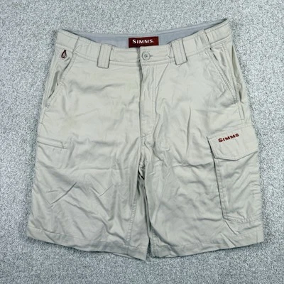 Мужские туристические шорты Simms Cargo среднего размера для рыбалки легкие упаковываемые нейлон - Изображение 1 из 4