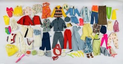 Vintage 1960s Barbie Clothes And Accessories Lot (74 Pieces) - Image 1 of 4