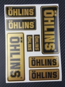 Decals hochwertige Sticker Metallic für OHLINS Stoßdämpfer Ducati Kawasaki Aprilia - Bild 1 von 3