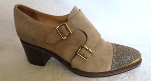 THE OFFICE OF ANGELA SCOTT Mr. COLIN MONKSTRAP SUEDE SHOES, SZ 41/10 - Picture 1 of 10