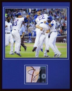 Jason Heyward Signed Framed 11x14 Photo Display JSA Cubs - Picture 1 of 2
