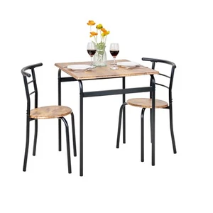 3 PCS Dining Table Sets, Dinette with Chairs Space Saving, Kitchen, Dining Room - Picture 1 of 18