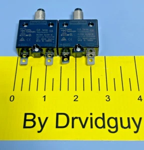 QTY 2 Carling TC2/OLO/C1 CLB Series Push-to-Reset Thermal Circuit Breakers; 10A - Picture 1 of 4
