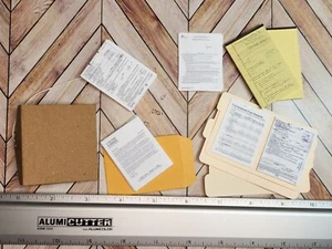 1/6 SCALE Mini LAWYER LEGAL Paperwork -Files, forms, envelopes, legal pads, docs - Picture 1 of 21