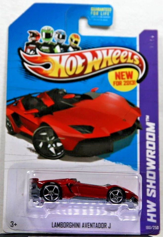 2013 Hot Wheels #180 Showroom-All Stars LAMBORGHINI AVENTADOR J Red - Image 1 of 1