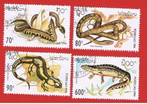 Laos #1178-1181 VF used Reptiles Free S/H - Picture 1 of 1