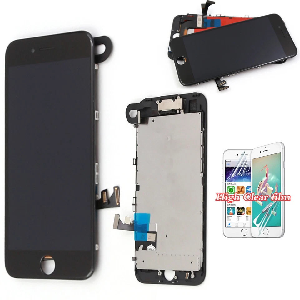 iPhone 7 Plus Screen LCD Touch Digitizer With Parts Complete Camera Black Apple