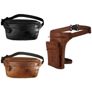 Black Forest Fox Leder Hüft Gürtel Bauch + Beintasche Herren Damen 3 Varianten - Bild 1 von 28