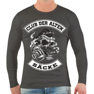 Longsleeve Club der alten Säcke Rockn Roll Oldschool Geschenk Biker Geburtstag - Bild 1 von 4