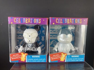 Wedding Bride Groom Disney Mickey Celebrations Vinylmations NOS Cake Toppers New - Image 1 of 4