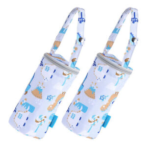  2 Pcs Baby Stroller Cup Holder Bottle Thermal Bag Tote Milk