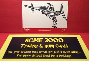 Captain Scarlet 50 Years - Unstoppable - JAMIE RICHARDS Sketch Card SK1 ANGEL