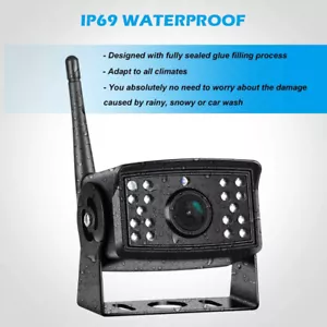 iPoster Digital Wireless Rear View Reversing Camera IR 12-24v Car Truck Monitor - Picture 1 of 4