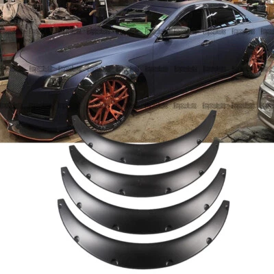 35" For Cadillac Universal Fender Flares Wheel Extra Arches Wide Body Kit 4Pcs - Image 1 of 4