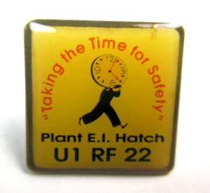 De colección Taking The Time For Safety Georgia E.I. Alfiler de solapa Hatch planta nuclear - Imagen 1 de 6