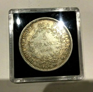 MONNAIE ANCIENNE 5F ARGENT HERCULE * 1848 K BORDEAUX * - Picture 1 of 2