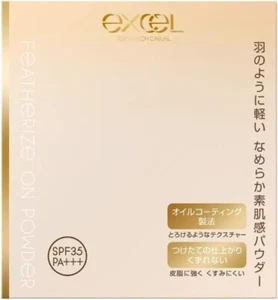 Excel Feathered On Powder Refill FO01 (Natural Ochre 10) Foundation From Japan - Picture 1 of 6